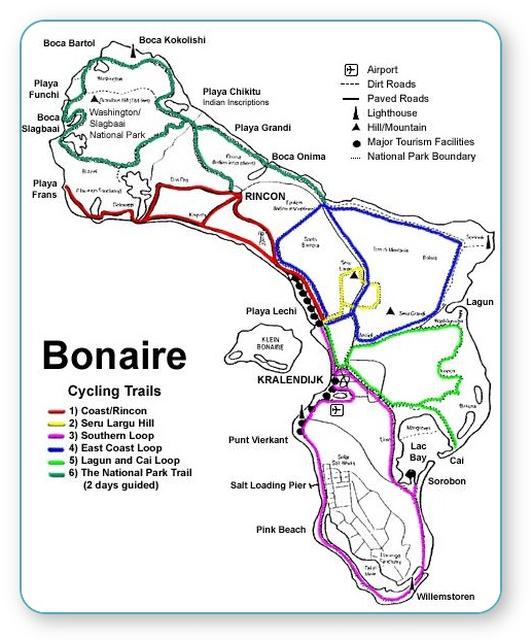 Bonaire Bike Map